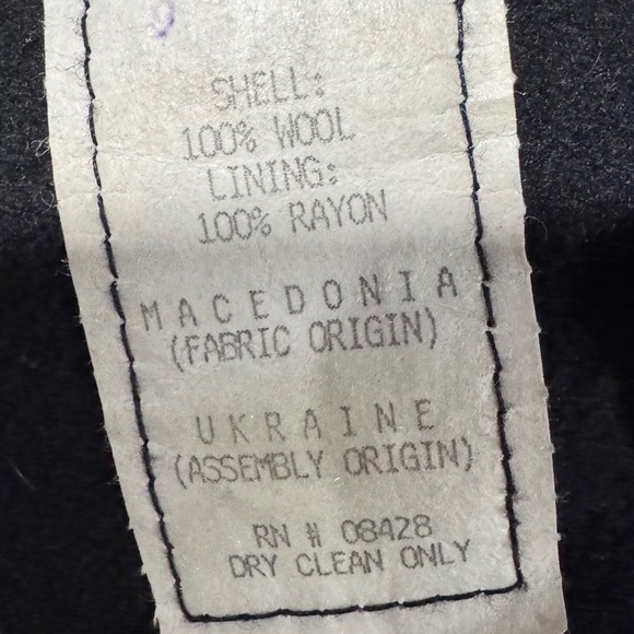 Vintage Donny Brook 100% Wool Long Trench Coat - Picture 3 of 5